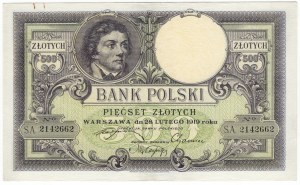 Pologne, 500 zlotys 1919, série SA