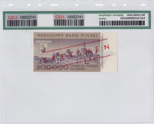 Polen, Volksrepublik Polen, 200 000 Zloty 1989, Serie A, MODELL Nr. 0982