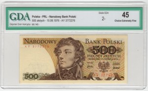 Polonia, PRL, 500 zloty 1976, serie AY