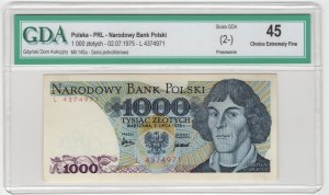 Polonia, PRL, 1 000 zloty 1975, serie L