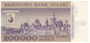 Polonia, Repubblica Popolare di Polonia, 200 000 zloty 1989, Serie C