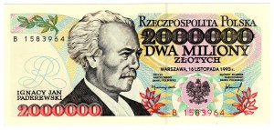 Pologne, 2 millions PLN 1993, série B