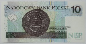 Polska, III RP, 10 złotych 2016, seria BW 8287828 - radar