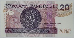 Polska, III RP, 20 złotych 2012, seria AL - ciekawy numer 3333336