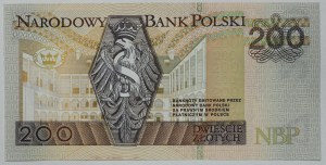 Poland, Third Republic, 200 zloty 1994, DS series