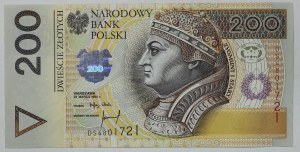 Poľsko, III RP, 200 zlotých 1994, séria DS