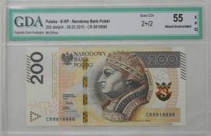 Poľsko, III RP, 200 zlotých 2015, séria CR