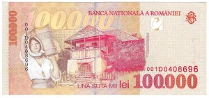 Rumunsko, 100 000 lei 1998