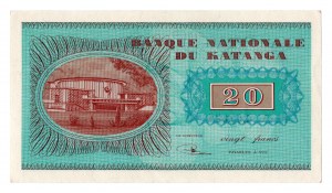 Katanga, 20 franků 1960