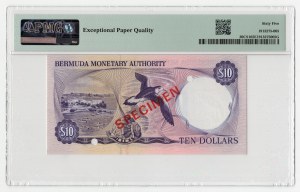 Bermudes, 10 dollars 1978, SPÉCIMEN