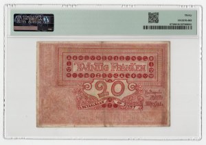 Belgium, 20 francs 1910-1920