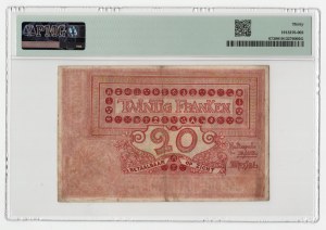 Belgique, 20 francs 1910-1920