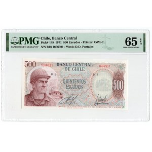 Chile, 500 Escudos 1971