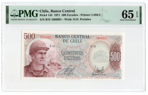 Cile, 500 escudos 1971