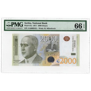 Serbia, 2 000 dinara 2011