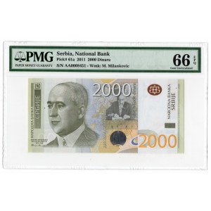 Serbien, 2 000 Dinar 2011