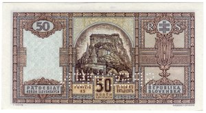 Slovakia, 50 korun 1940 SPECIMEN