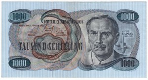 Austria, 1,000 schilling 1961
