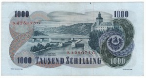 Austria, 1,000 schilling 1961