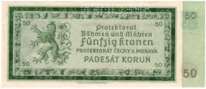 Protectorat de Bohême et de Moravie, 50 couronnes 1940, SPÉCIMEN