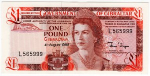 Gibraltar, 1 pound 1988