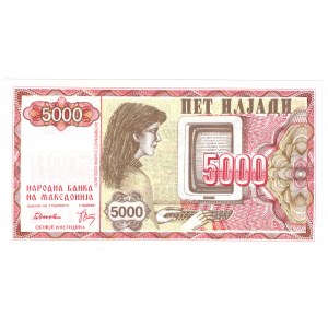 Mazedonien, 5000 Denar 1992