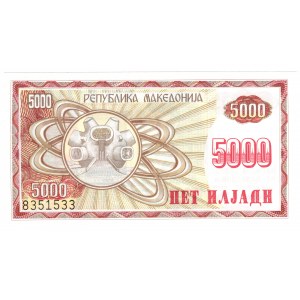 Mazedonien, 5000 Denar 1992