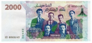 Algeria, 2000 dinars 2020