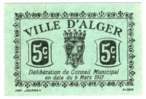 Algérie, 5 centimes 1917