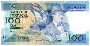 Portugal, 100 Escudos 1988