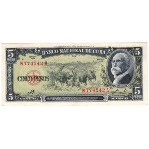 Kuba, 5 pesos 1960