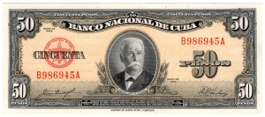 Kuba, 50 Pesos 1958