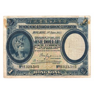 Hong Kong, 1 dollar 1935