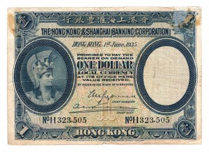 Hongkong, 1 dolar 1935