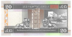 Hong Kong, 20 dollars 1996