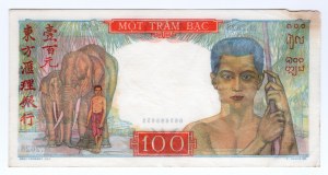 Indočína, 100 piastrů 1949-1954