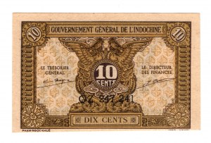 Francúzska Indočína, 10 centov (1942)