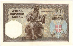 Srbsko, 50 dinárů 1941