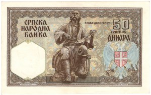 Serbie, 50 dinars 1941