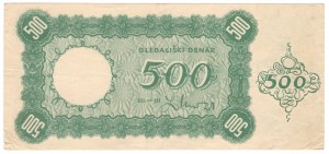 Slovénie, 500 gledaliski denar, 1930 - rare