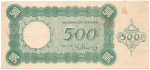 Slovenia, 500 denari gledaliski, 1930 - raro
