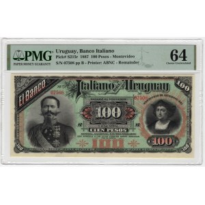 Uruguay, 100 Pesos 1887