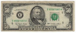 United States of America, $50 1977