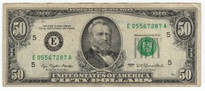 Spojené státy americké, 50 dolarů, 1977