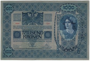 Austria, Austrowęgry, 1000 koron 1902