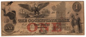 Spojené Štáty Americké, 1 dolár, Cochituate Bank, Boston, Massachusetts