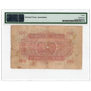 Afryka Wschodnia (Nairobi), 100 Shillings / 5 Pounds 1943