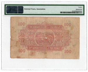 Afryka Wschodnia (Nairobi), 100 Shillings / 5 Pounds 1943