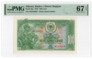 Albania, 100 leke 1957