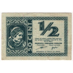 Słowenia, 1/2 lira 1944